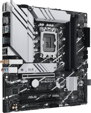 Материнская плата Asus PRIME B760M-A WIFI Soc-1700 Intel B760 4xDDR5 mATX AC`97 8ch(7.1) 2.5Gg RAID+HDMI+DP