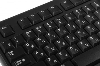 Клавиатура Logitech K120 черный USB (920-002583) кабель 1.5м