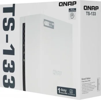 Сетевое хранилище NAS Qnap TS-133 1-bay настольный Cortex-A55 RK3566