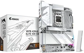 Материнская плата Gigabyte X870 AORUS ELITE X3D ICE Socket AM5 AMD X870 4xDDR5 ATX AC`97 8ch(7.1) 5Gigabit RAID+HDMI