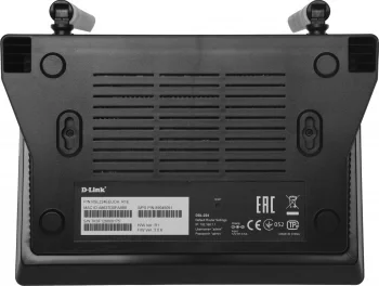 Роутер беспроводной D-Link DSL-224 (DSL-224/R1A) N300 10/100BASE-TX черный