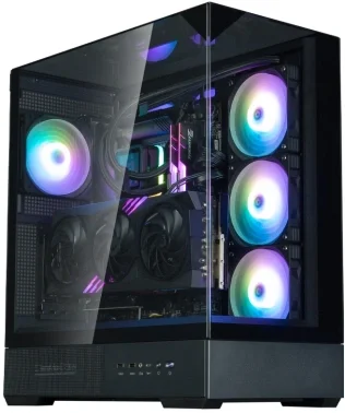 Корпус Zalman P40 Prism Plus черный без БП ATX 5x120mm 2xUSB3.0 audio bott PSU