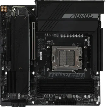 Материнская плата Gigabyte B650M AORUS ELITE Socket AM5 AMD B650 4xDDR5 mATX AC`97 8ch(7.1) 2.5Gg RAID+HDMI+DP