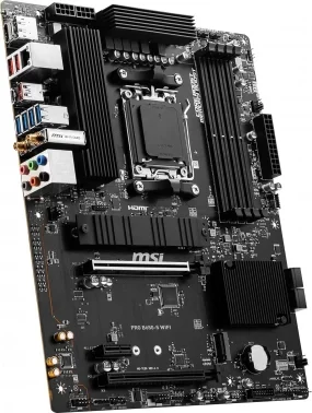 Материнская плата MSI PRO B650-S WIFI Socket AM5 AMD B650 4xDDR5 ATX AC`97 8ch(7.1) 2.5Gg RAID+HDMI+DP