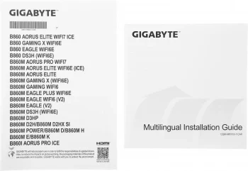 Материнская плата Gigabyte B860M EAGLE V2 Soc-1851 Intel B860 2xDDR5 mATX AC`97 8ch(7.1) 2.5Gg RAID+HDMI+DP
