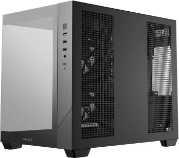 Корпус Deepcool CG330 3F черный без БП mATX 6x120mm 4x140mm 2xUSB2.0 1xUSB3.0 audio bott PSU
