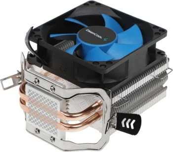 Устройство охлаждения(кулер) Deepcool Ice Edge Mini FS V2.0 Soc-AM5/AM4/1200/1700/1851 черный/синий 3-pin 25dB Al+Cu 100W 276gr Ret (DP-MCH2-IEMV2)