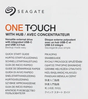 Жесткий диск Seagate USB3.0 16TB STLC16000402 One Touch Hub 3.5" черный