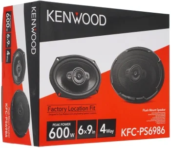 Колонки автомобильные Kenwood KFC-PS6986 600Вт 88дБ 4Ом 15x23см (6x9дюйм) (ком.:2кол.) коаксиальные четырехполосные