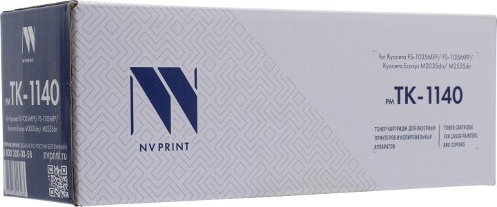 Картридж NVPrint TK-1140 Тонер- NVPrint для принтеров Kyocera FS-1035MFP DP/1135MFP, чёрный, 7200p