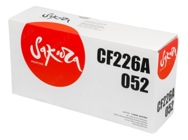 Картридж лазерный SAKURA SACF226A/052 (26A/052/CF226A/2199C002), черный, 3100 страниц
