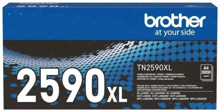 TN2590XL Brother TN-2590XL Картридж для Brother DCP-L2600/DCP-L2622/DCP-L2640/HL-L2402/HL-L2442/HL-L2460  (3 000 стр.)