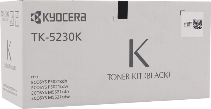 Тонер-картридж Kyocera TK-5230K, черный, 2600 стр.