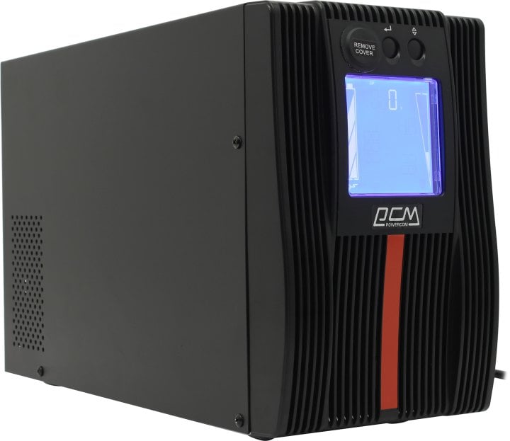 ИБП Powercom - MACAN COMFORT 1000 ВА/1000 Вт, On-Line, in (208V / 220V / 230V / 240V 1xIEC-320 C14), 4xIEC-320 C13, LCD, Tower, цвет чёрный, MAC-1000