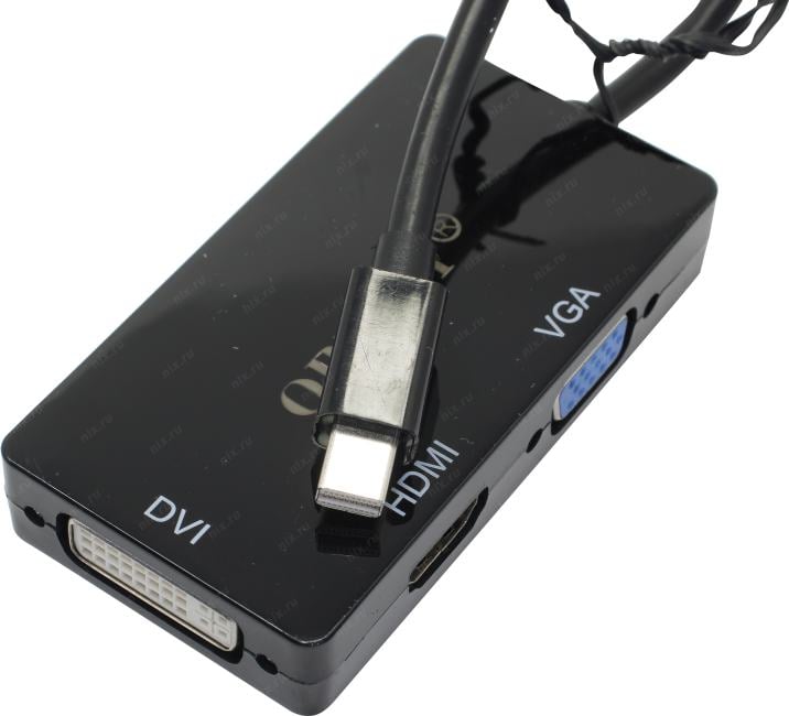 Orient <C310> Кабель-адаптер miniDisplayPort (M)--> DVI  (F)/HDMI (F)/VGA (15F)