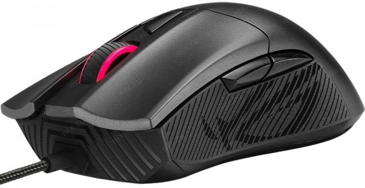 Мышь ASUS ROG GLADIUS II CORE, 92,5g, Wired, 6,2K DPI Sensor, 6 Programmable Buttons, Black