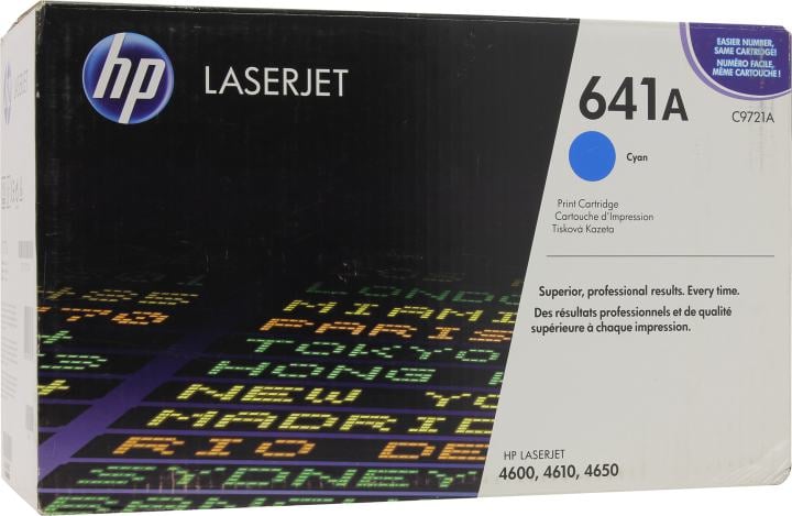 Картридж HP 641A C9721A - СТАР. ДИЗ. для HP Color LaserJet-4600, 4650 голубой (8 000 стр.)