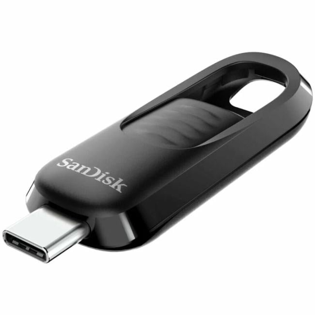 SDCZ480-064G-G46 Флэш-драйв SanDisk Ultra Slider USB Type-C Flash Drive, 64GB USB 3.2 Gen 1 Performance  with a Retracta