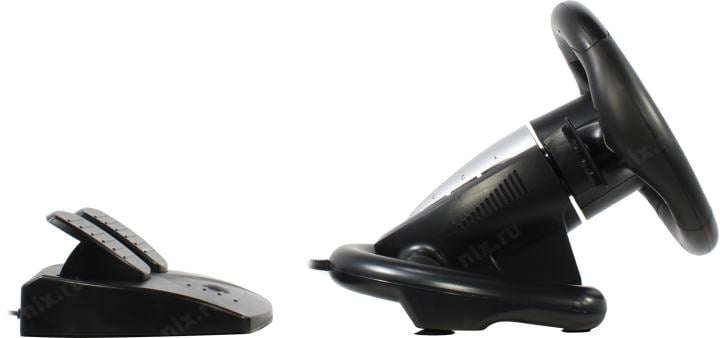 Руль Defender Turbo Pro (Vibration, рулевое колесо, педали, 8поз.перекл.,  10кн.,  USB,  PS3/PS4/XBOX) <64291>