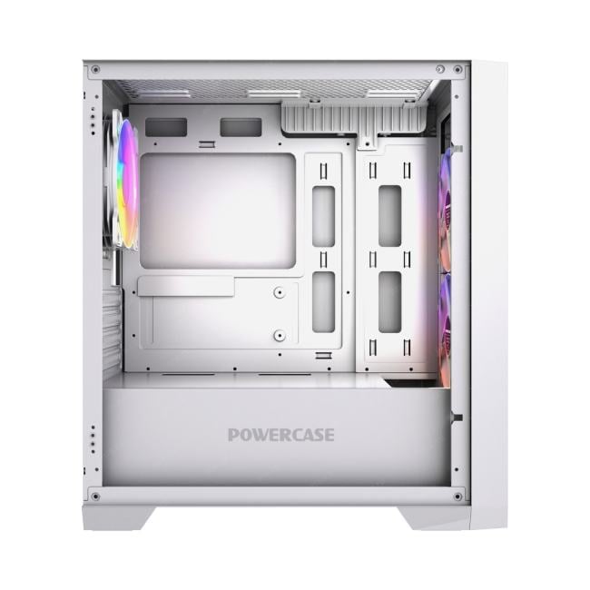 CAMZW-A3-V2 Корпус Powercase Alisio Micro Z3W ARGB V2, Tempered Glass, 3x 120mm ARGB fan,  белый, mATX ()