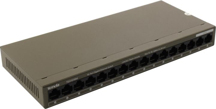 TENDA <TEG1016M> 16-Port Gigabit  Ethernet  Switch  (16UTP 1000Mbps)