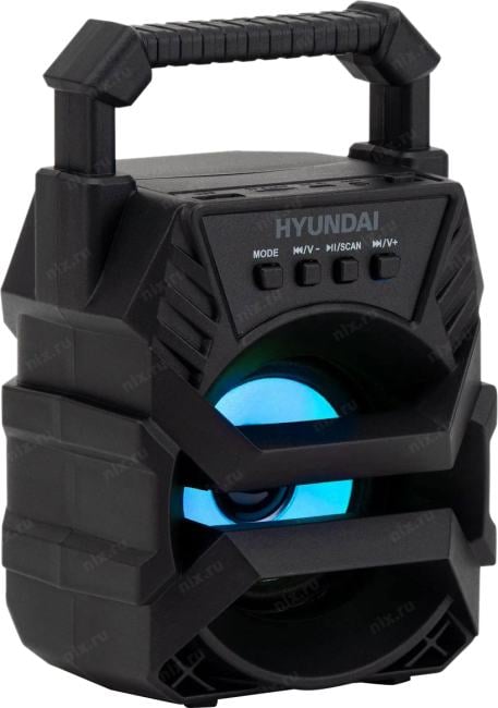 Колонка порт. Hyundai H-PS1000 черный 9W 1.0  BT/USB 10м 500mAh