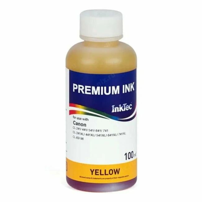 Чернила InkTec (C5041) для Canon CL-441/441CXL, Y,  0,1 л. (ориг.фасовка)