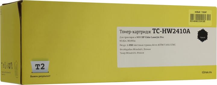 T2  W2410A картридж TC-HW2410A  для HP Color LaserJet Pro M182n/M183fw  (1050 стр.) Черный, с чипом