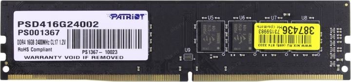 Patriot Signature Line <PSD416G24002> DDR4 DIMM 16Gb  <PC4-19200>  CL17