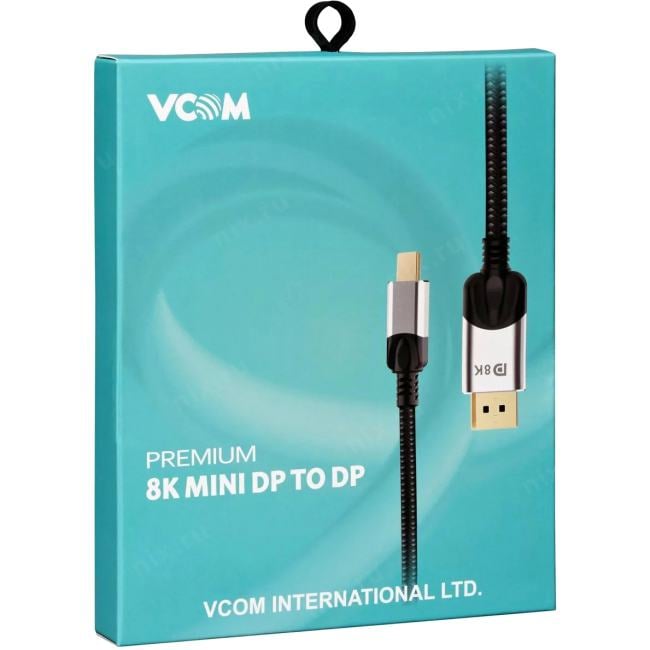 VCOM <CG685-1.8M> Кабель miniDP(M)  -> DisplayPort(M) 1.8м