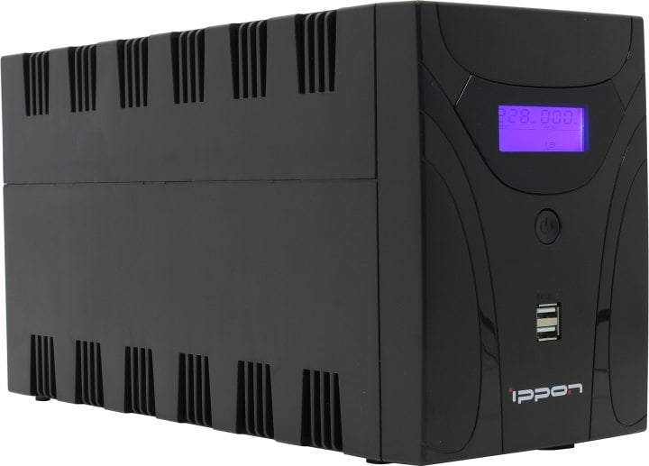 UPS 2200VA Ippon Smart Power Pro II 2200  LCD+ComPort+защита телефонной линии/RJ45+USB