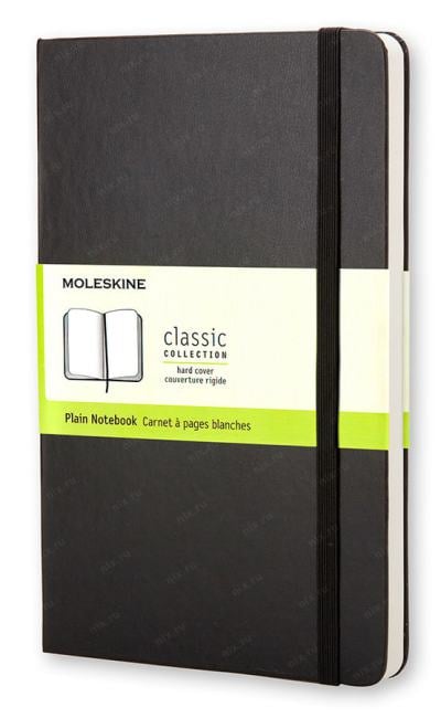 Блокнот Moleskine CLASSIC QP012 Pocket 90x140мм 192стр. нелинованный твердая  обложка  черный