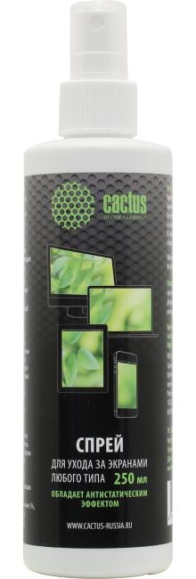 Cactus <CS-S3002> Очиститель для  экранов  (250мл)