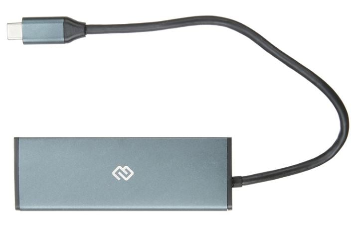 Разветвитель USB-C Digma  HUB-3U3.0С-UC-G 4порт. серый