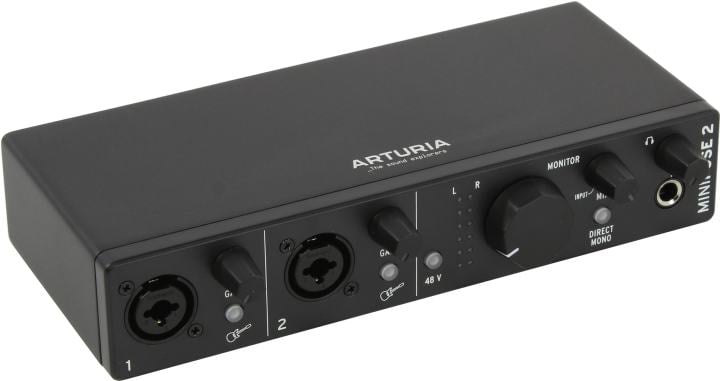 Аудиоинтерфейс Arturia MiniFuse 2 Black, 2in/2out, USB-C, 24bit/192кГц