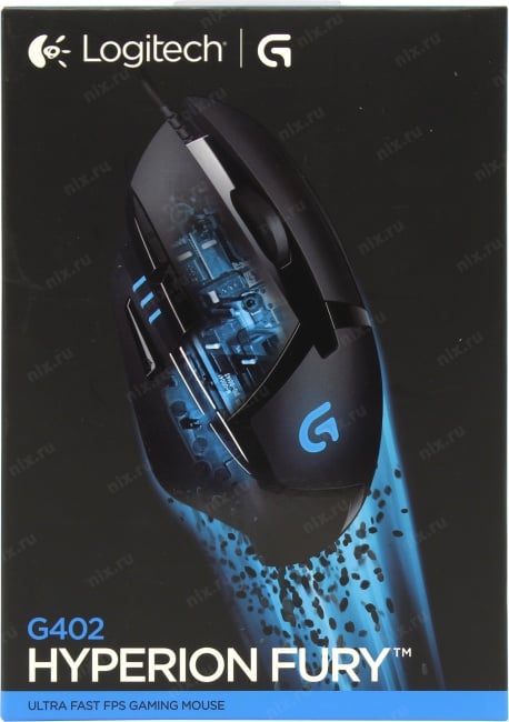 Logitech G402 Hyperion Fury Mouse <910-004067> (RTL)  USB  8btn+Roll