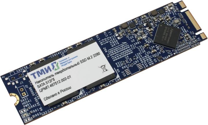 SSD ТМИ ЦРМП.467512.002-01-512, 512 ГБ, M.2 SATA, 6 Гбит/с