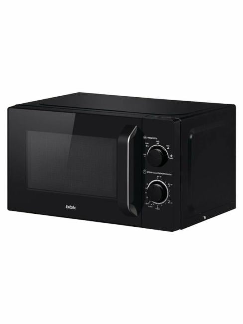 Микроволновая печь BBK 20MWS-760M/B черный, 20 л, 700 Вт, переключатели - поворотный мехинизм