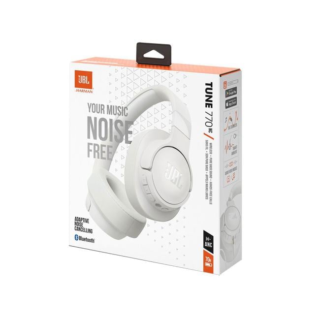 Наушники с микрофоном JBL Tune 770NC <White> (BT5.3, с рег. Громкости,с  активным шумоподавлением) <JBLT770NCWHTCN>