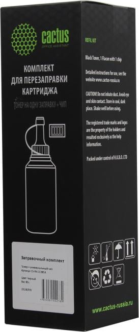 Заправочный комплект Cactus CS-RK-CE285A Black (тонер 85г +чип)для HP  LJ  P1005/P1505/M1120/1132,  Pro M125/127/225