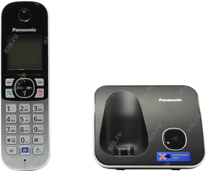 Panasonic KX-TG6811RUB <Black> р/телефон  (трубка  с  ЖК диспл.,DECT)