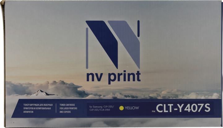 Картридж NV-Print аналог CLT-Y407S Yellow для  Samsung CLP-325, CLX-3185
