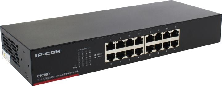 Коммутатор IP-COM G1016D, неуправляемый, 16×1GbE