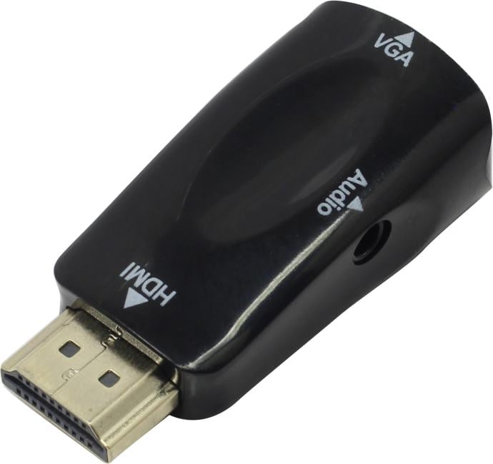 Exegate <EX284927RUS> Адаптер HDMI (M)  -> VGA (15F) +  audio  (EX-HDMIM-VGAF-C)