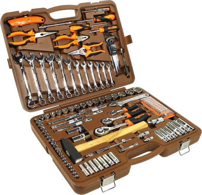Набор инструмента универсальный Ombra OMT131S, 131 предмет, 1/4", 3/8" и 1/2" DR