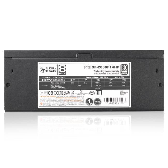 Блок питания Super Flower 8Pack Leadex Platinum < SF-2000F14HP> 2000W  ATX Cable Management