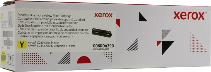 Тонер-картридж Xerox 006R04390, желтый, для C230/C235, 1500 стр.
