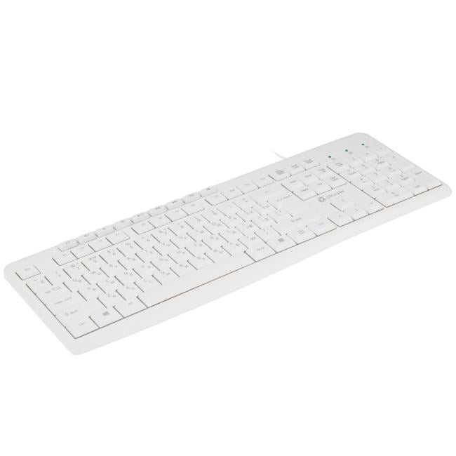 OKLICK Keyboard & Optical Mouse <S650> White (Кл-ра, М/Мед, USB+Мышь 4кн,  Roll, USB) <1875257>