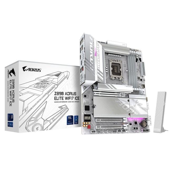 GIGABYTE Z890 A ELITE WIFI7 ICE (RTL) LGA1851 <Z890> 3xPCI-E  DP2.5GbLAN+WiFi+BT  SATA  ATX 4DDR5
