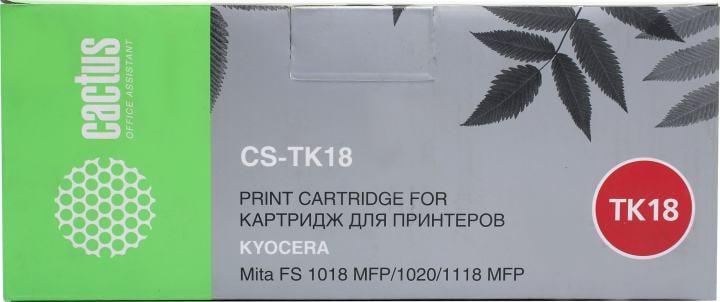 Картридж Cactus CS-TK18 для Kyocera Mita FS  1018 MFP/1118 MFP/1020